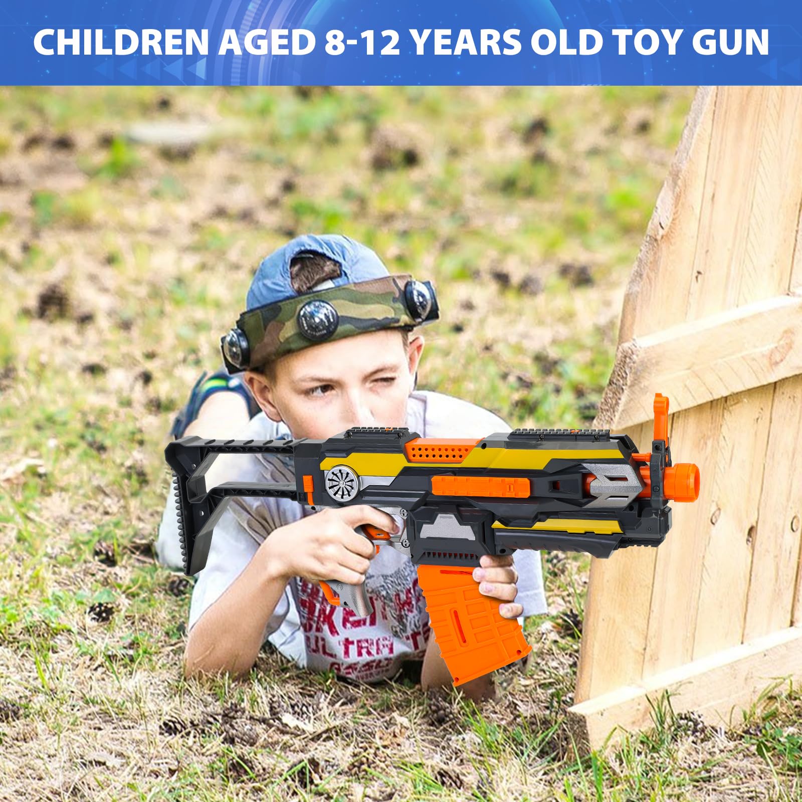 KooRare automatic toy gun range shot highlights up to 50 feet reach