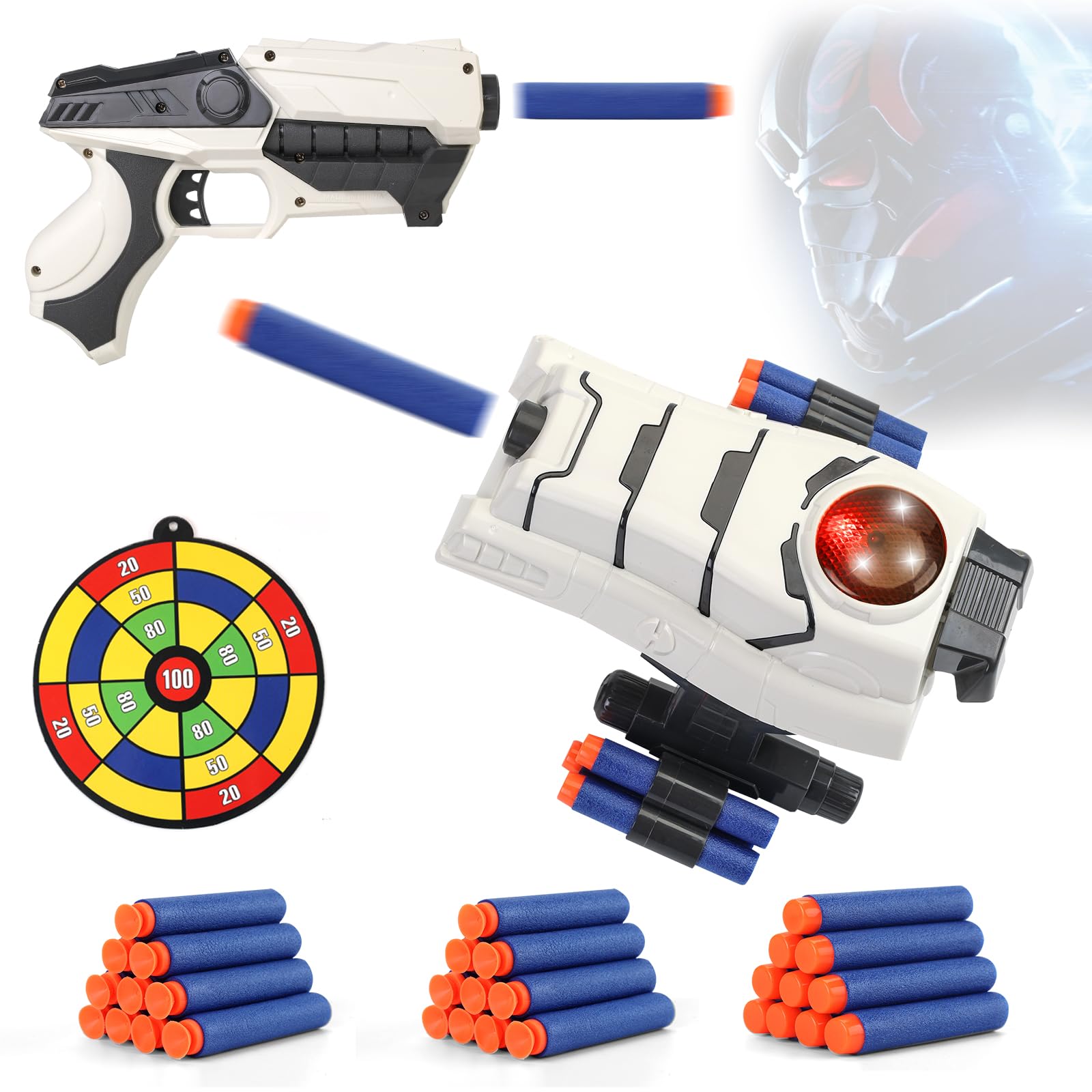 KooRare Star Wars Stormtrooper foam blaster launcher enabling dynamic play battles.