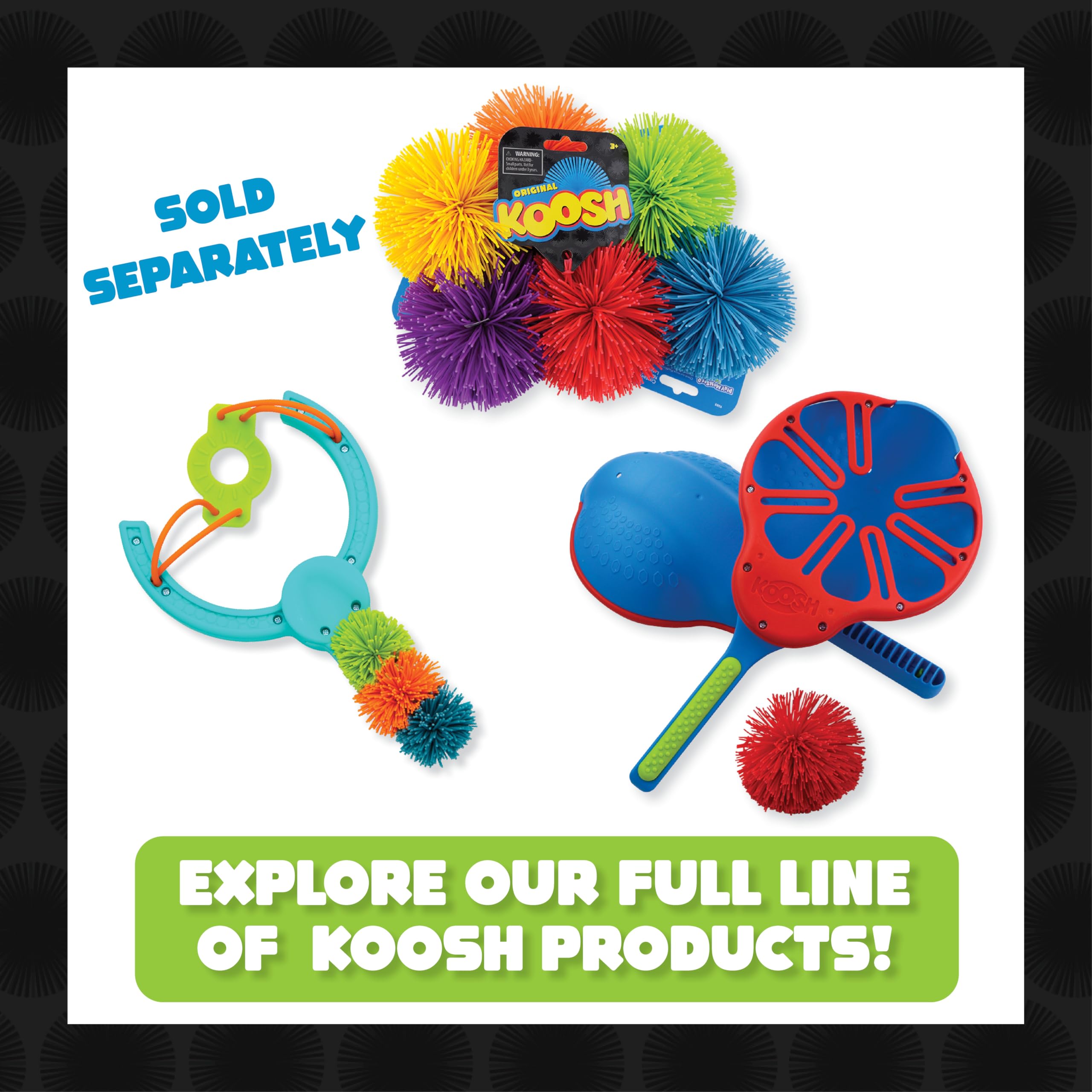 Koosh Double Paddle Playset makes catching easy for quick fun