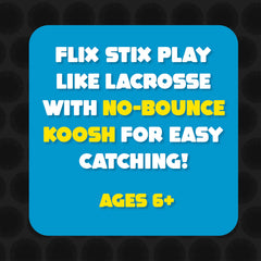 Koosh Flix Stix furthest flick demonstrates extended passing.