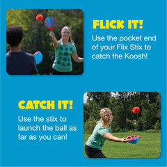 Koosh Flix Stix head-to-head encourages friendly competition.