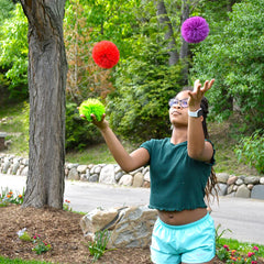 Koosh Mondo purple soft texture ball for tactile, engaging play.