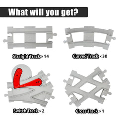 Koowants curved-tracks-30 highlight curved versatility for smooth, looping train journeys.