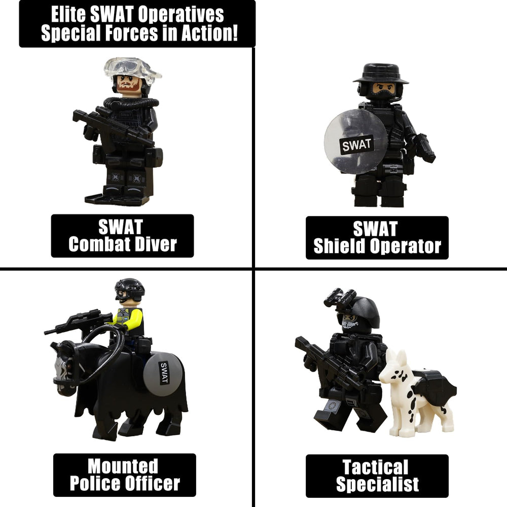 SWAT SUV with detailed tires and rims for authenticity