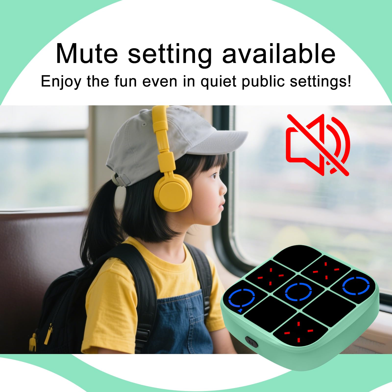KOQQQ Tic-Tac-Toe Bolt Game cyan travel-compact setup