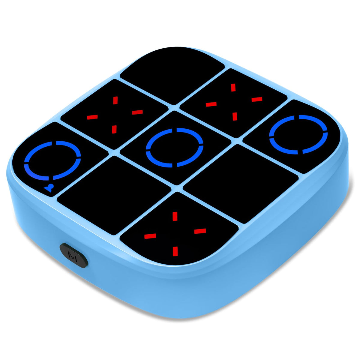 KOQQQ Tic-Tac-Toe Bolt Game front view, compact 4-in-1 fun for travel