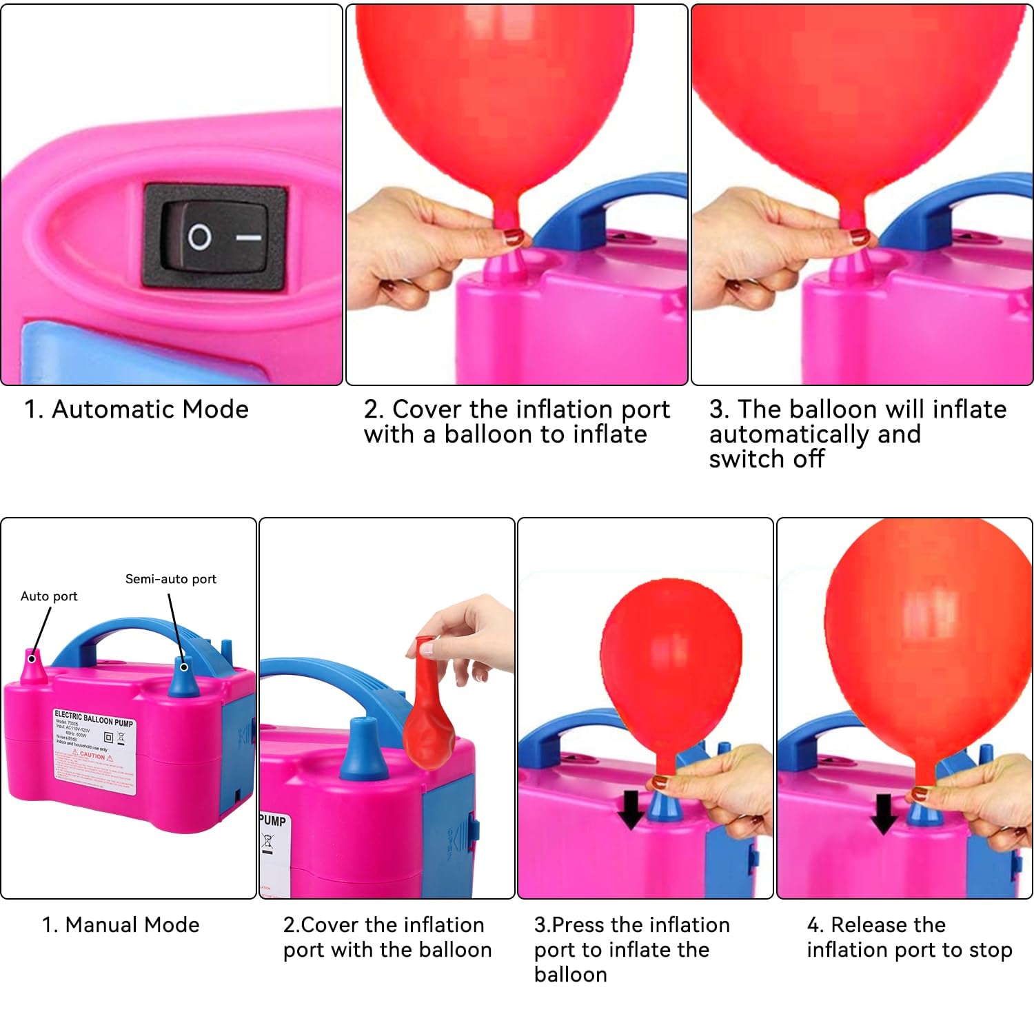 KOSBON knot tying tool 2 speeds up balloon finishing.