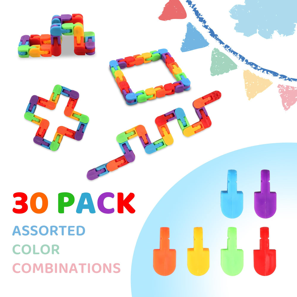Kosiden rainbow fidget links showcase snap-and-click play for focused calm.