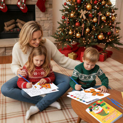 Kosiz gingerbread house design coloring book for festive storytelling