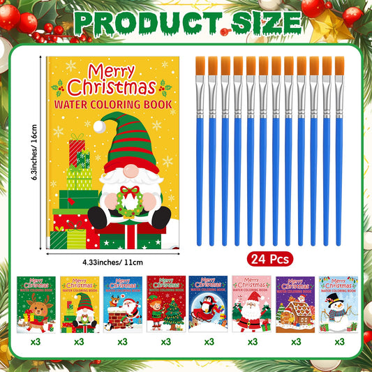 Kosiz Santa reindeer design watercolor book aids fine motor skills during holidays