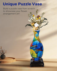 KOSTBAR 3D puzzle vase with water cup, display-ready for fresh or dried flowers