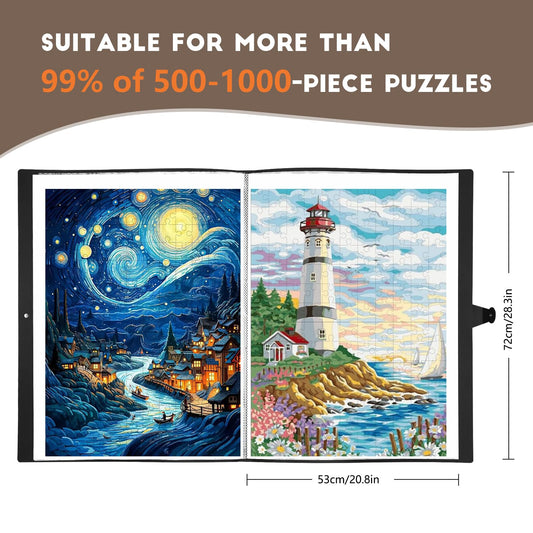 KOSTBAR puzzle folder with portable grip handle for easy carrying