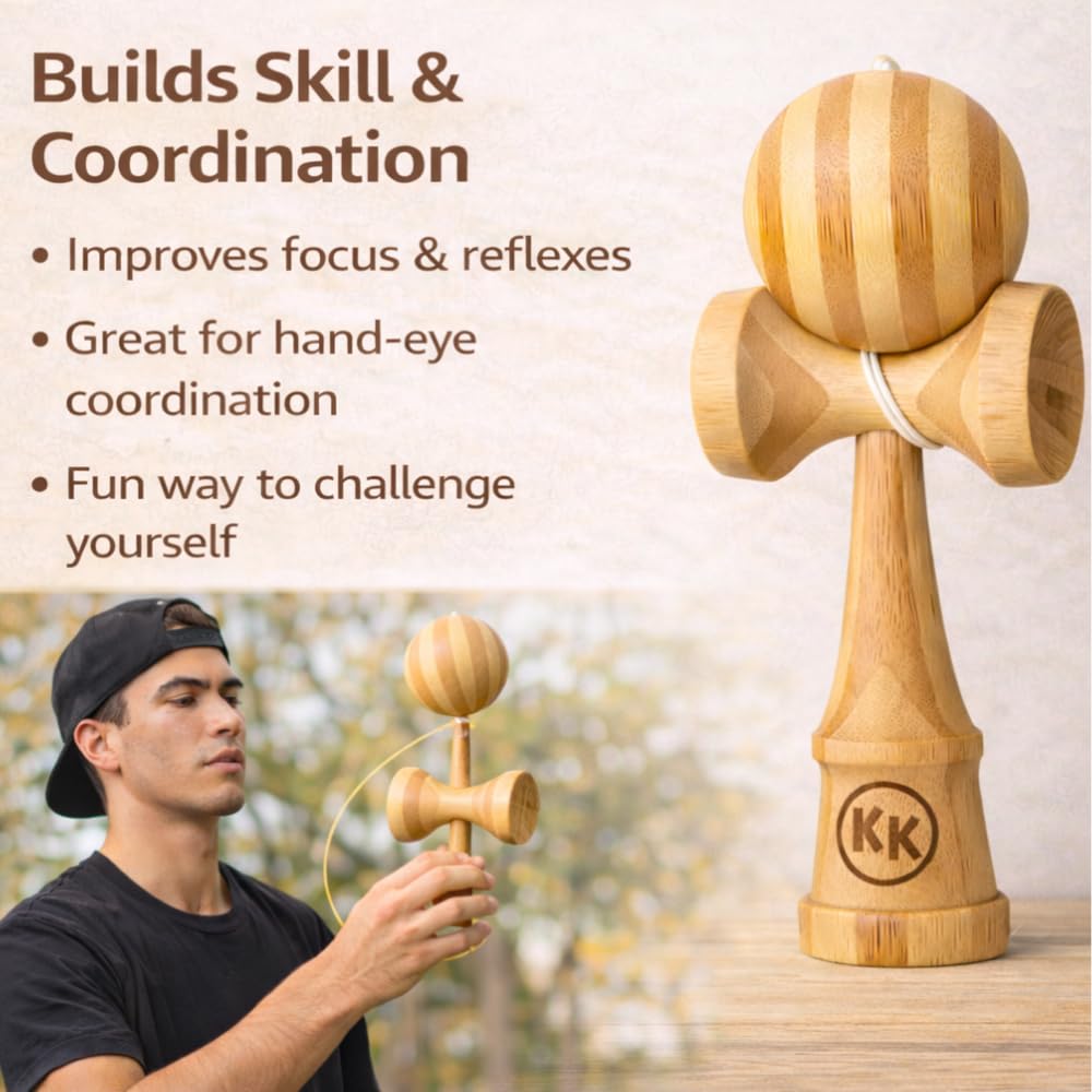 Kotaro Kendama angled cups provide reliable landings during tricks
