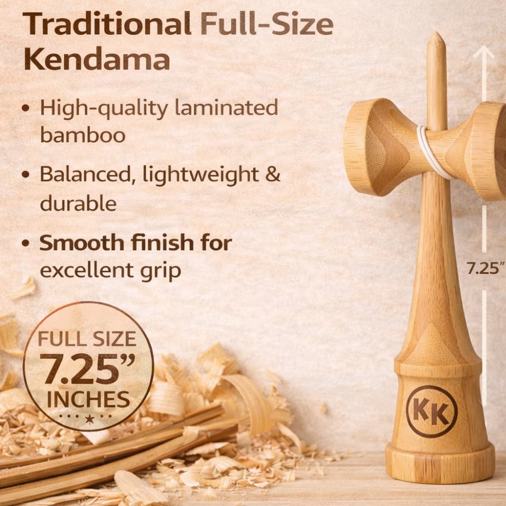 Kotaro Kendama extra string included for extended practice sessions