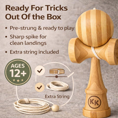 Kotaro Kendama pre-strung tama ready for freestyle play and progression