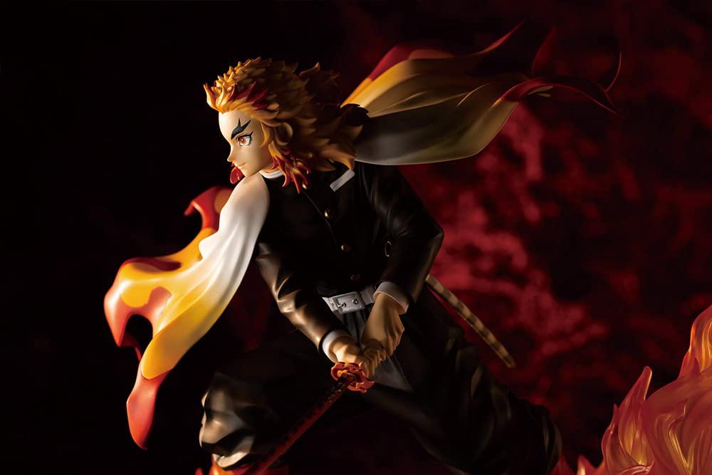 Kotobukiya Kyojuro head sculpt close-up, ideal for macro shots.