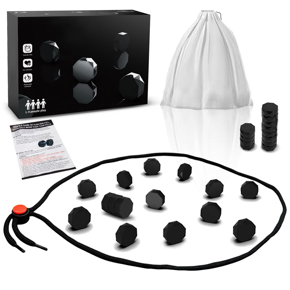 kowgical chess game 20 stones package - portable travel set for family fun and focus.