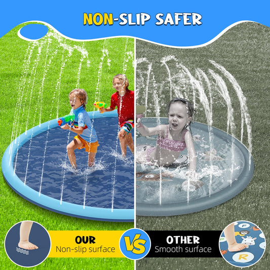KOXOBET anti-slip flooring offers secure grip during splash play.