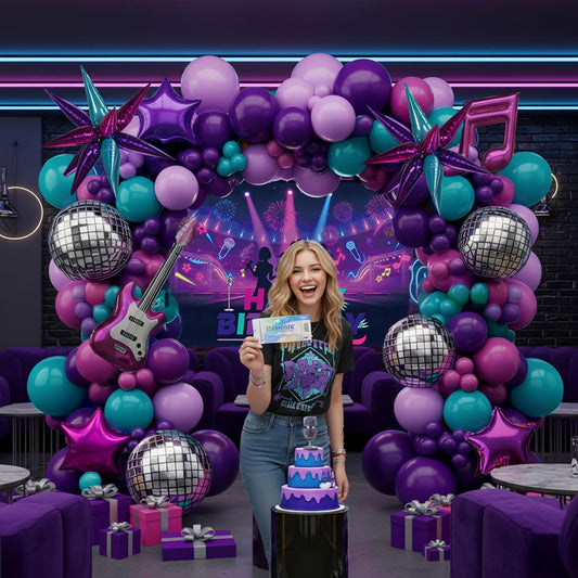 Kozee disco star explosion balloons sparkle for memorable party moments