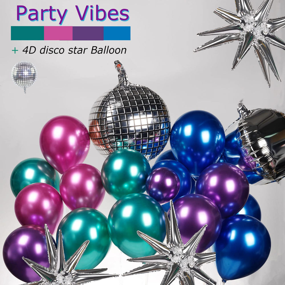 Kozee galaxy theme balloon decor kit creates celestial ambiance