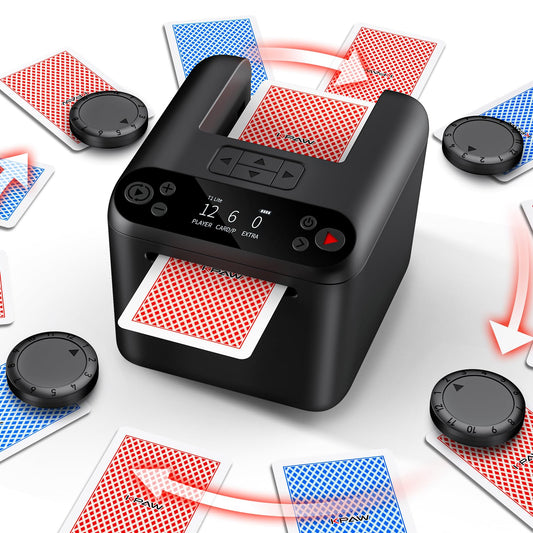 KPAW Automatic Card Dealer with compact design for travel-friendly game nights.