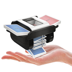 KPAW automatic card shuffler front view, compact design for quick setup during games.