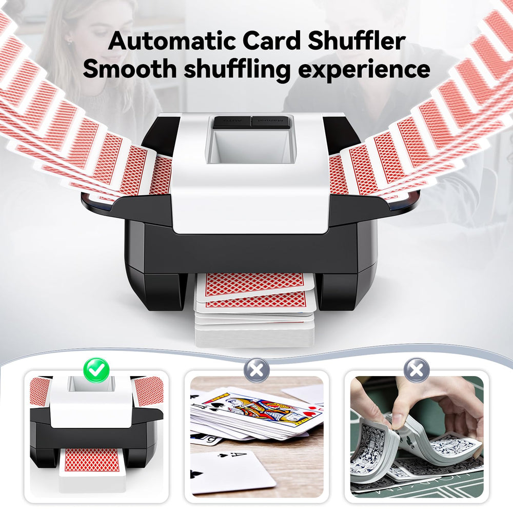 KPAW Card Shuffler 2-deck capacity keeps games flowing smoothly