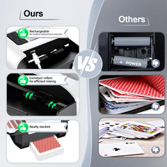 KPAW Card Shuffler status light indicates charging state