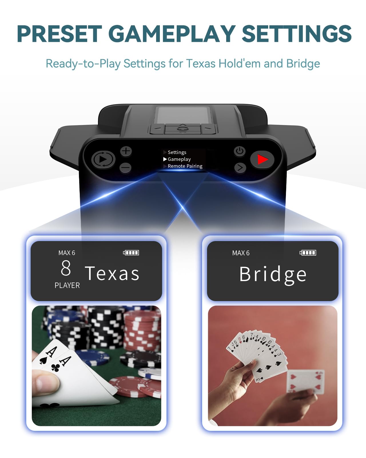 KPAW MAX 6 drawing remotes enable quick card draws.