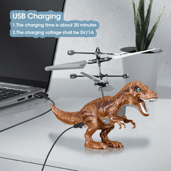 KPPIT dinosaur flying ball with bright LED lights during flight