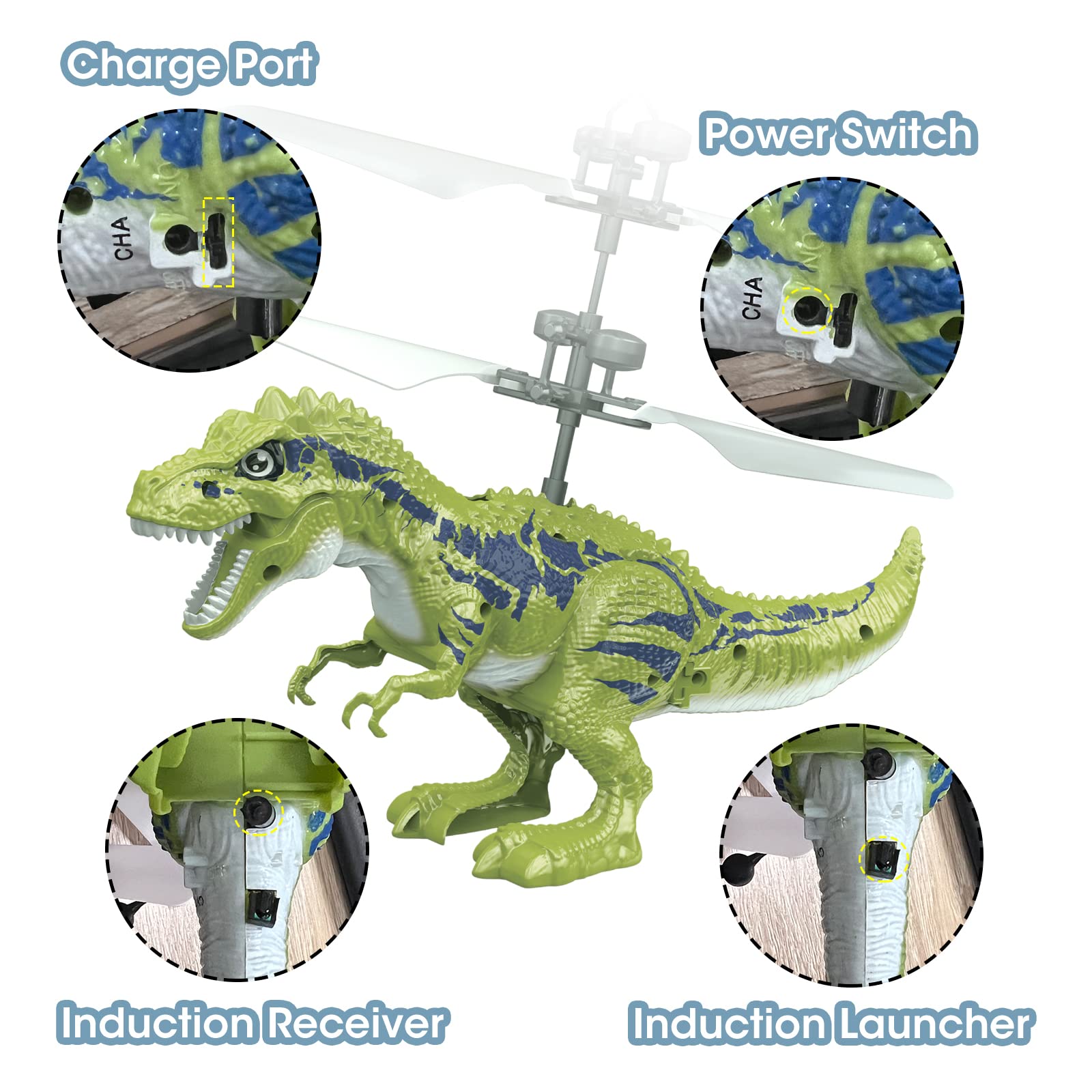 KPPIT dinosaur toy LED lights for vivid nighttime fun