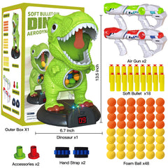 KPPIT movable dinosaur target enabling dynamic shooting challenges for kids.