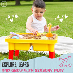 Kraftex sensory table designed for indoor or outdoor use across play environments.