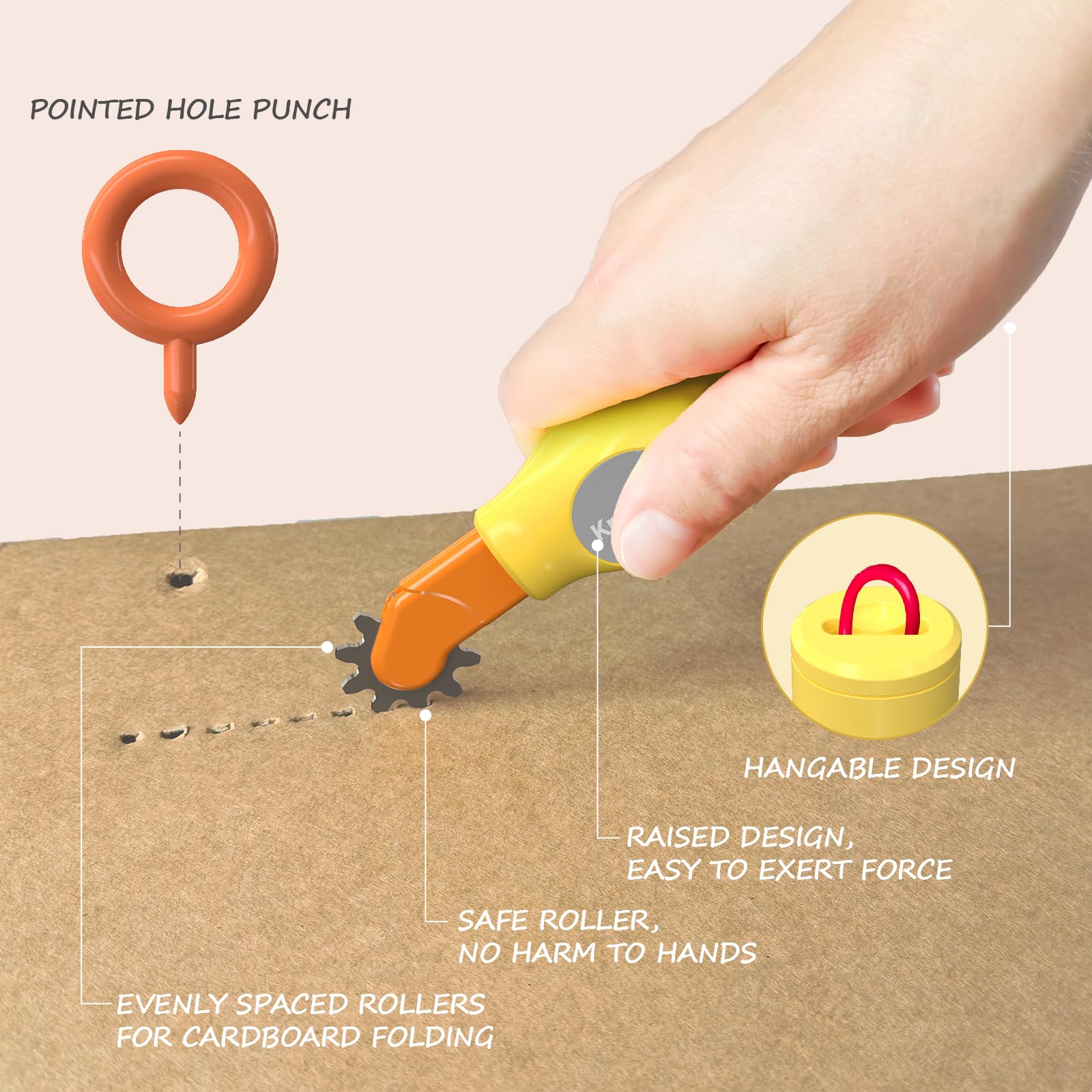 Kraftzoo Cardboard Cutter in action shows group project collaboration.