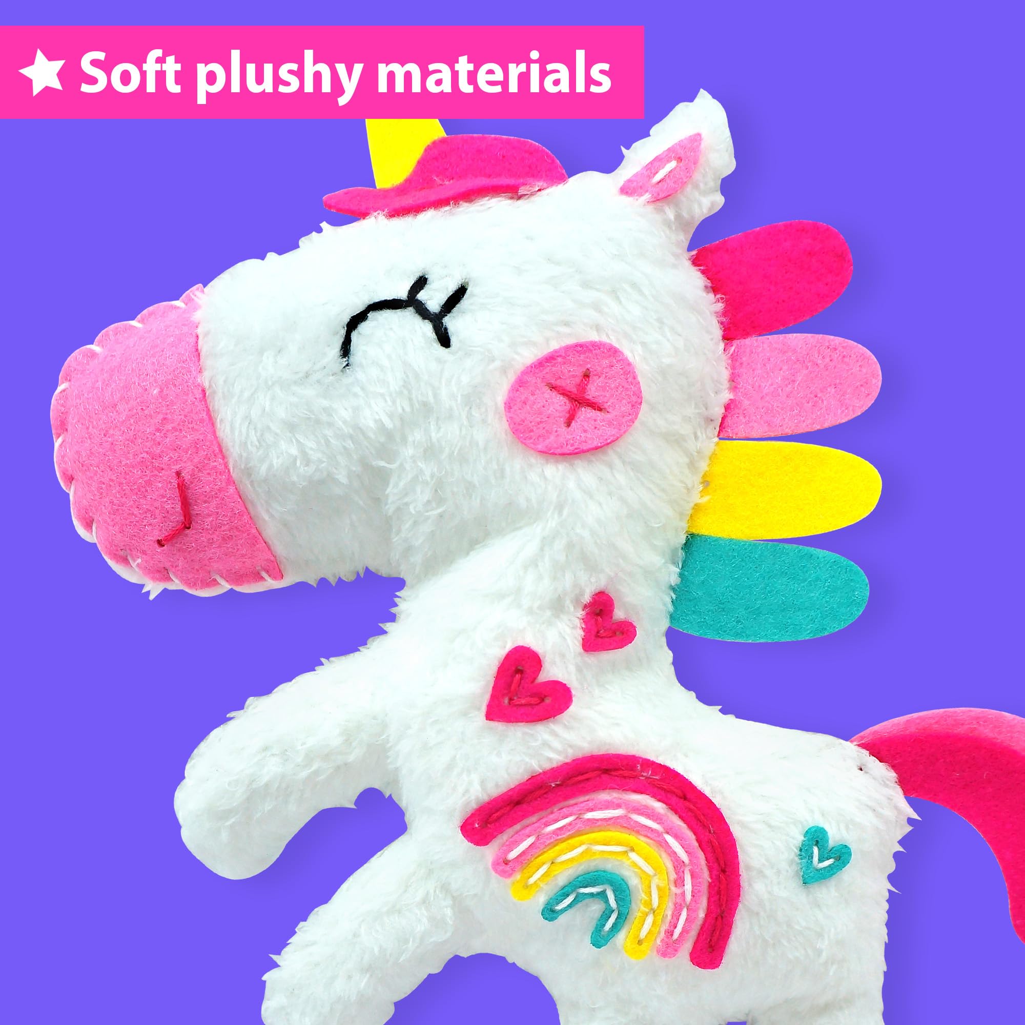 KRAFUN illustrated instructions guide kids through easy sewing projects.