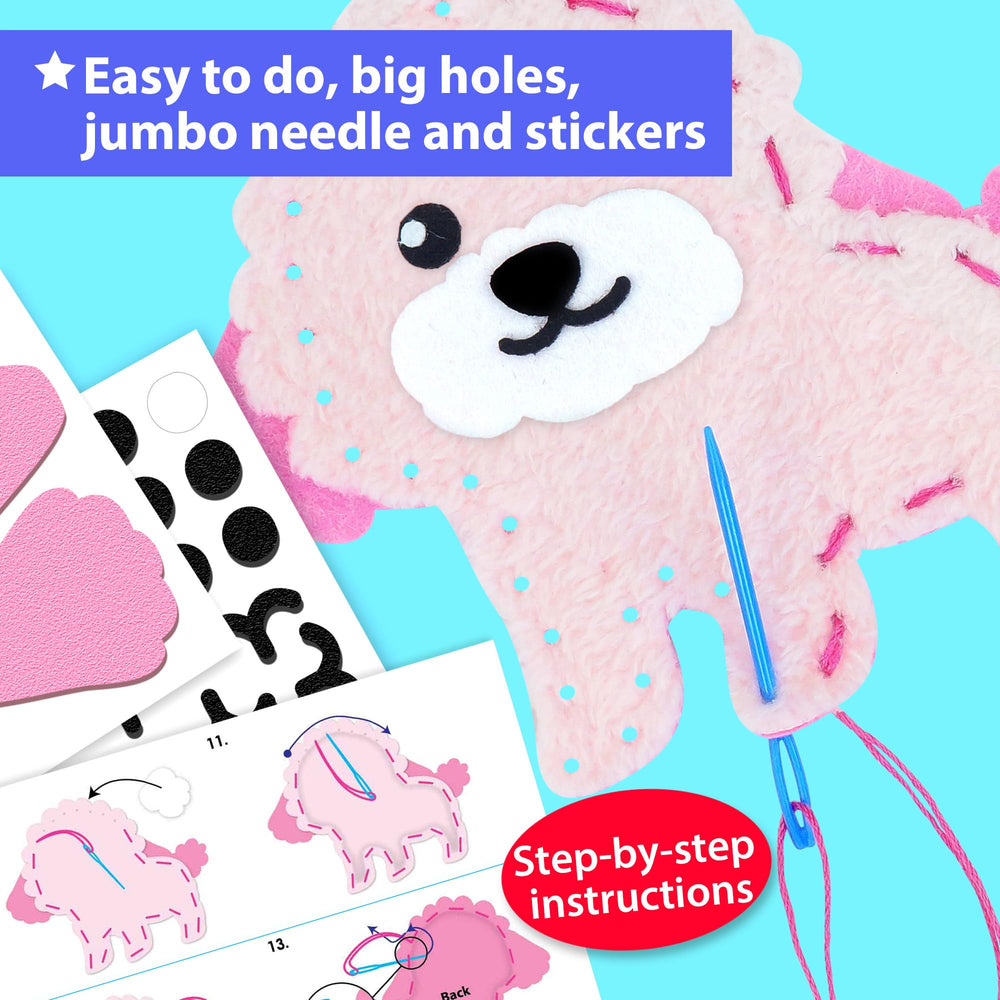 KRAFUN dogs and cats plush projects inspire imaginative play.