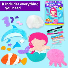 KRAFUN Dolphin doll for kids promotes safe, hands-on sewing practice and creativity.