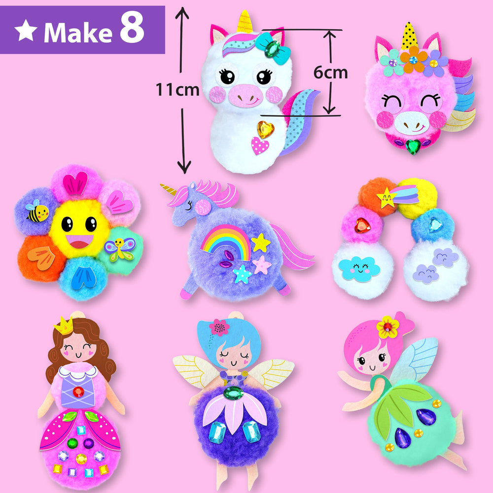 KRAFUN fairy project with felt stickers creates a magical DIY artwork