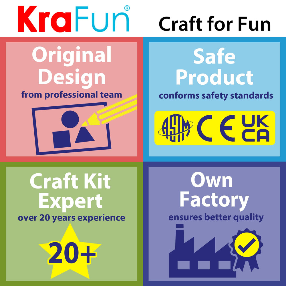 KRAFUN gift-box packaging keeps all pieces neatly organized.