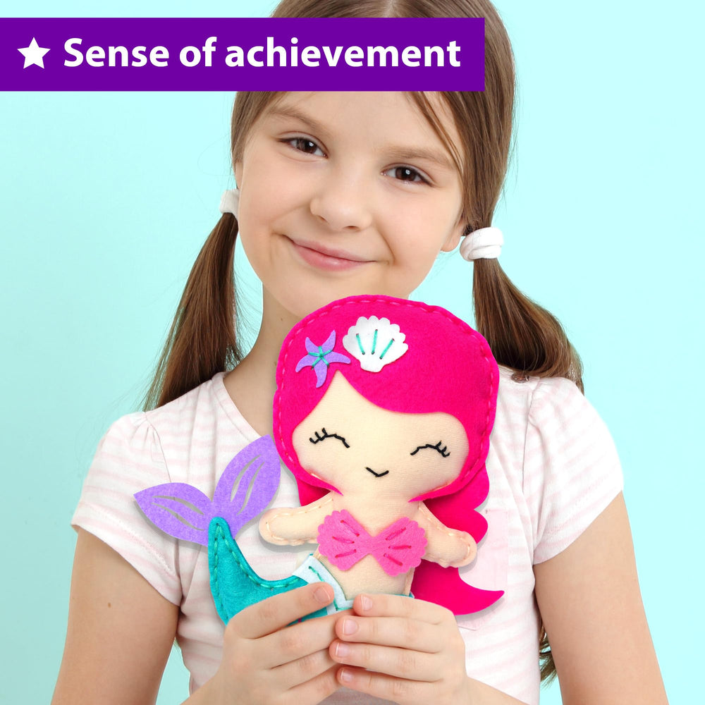KRAFUN Octopus doll adds fun texture practice for young crafters.