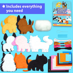 KRAFUN plastic needle tools ensure safe kid-friendly sewing practice.