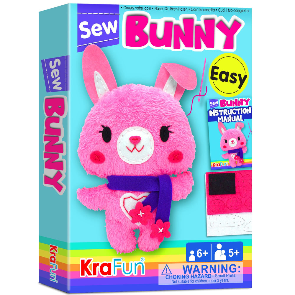 KRAFUN sewing kit box materials for beginners, organized for easy learning
