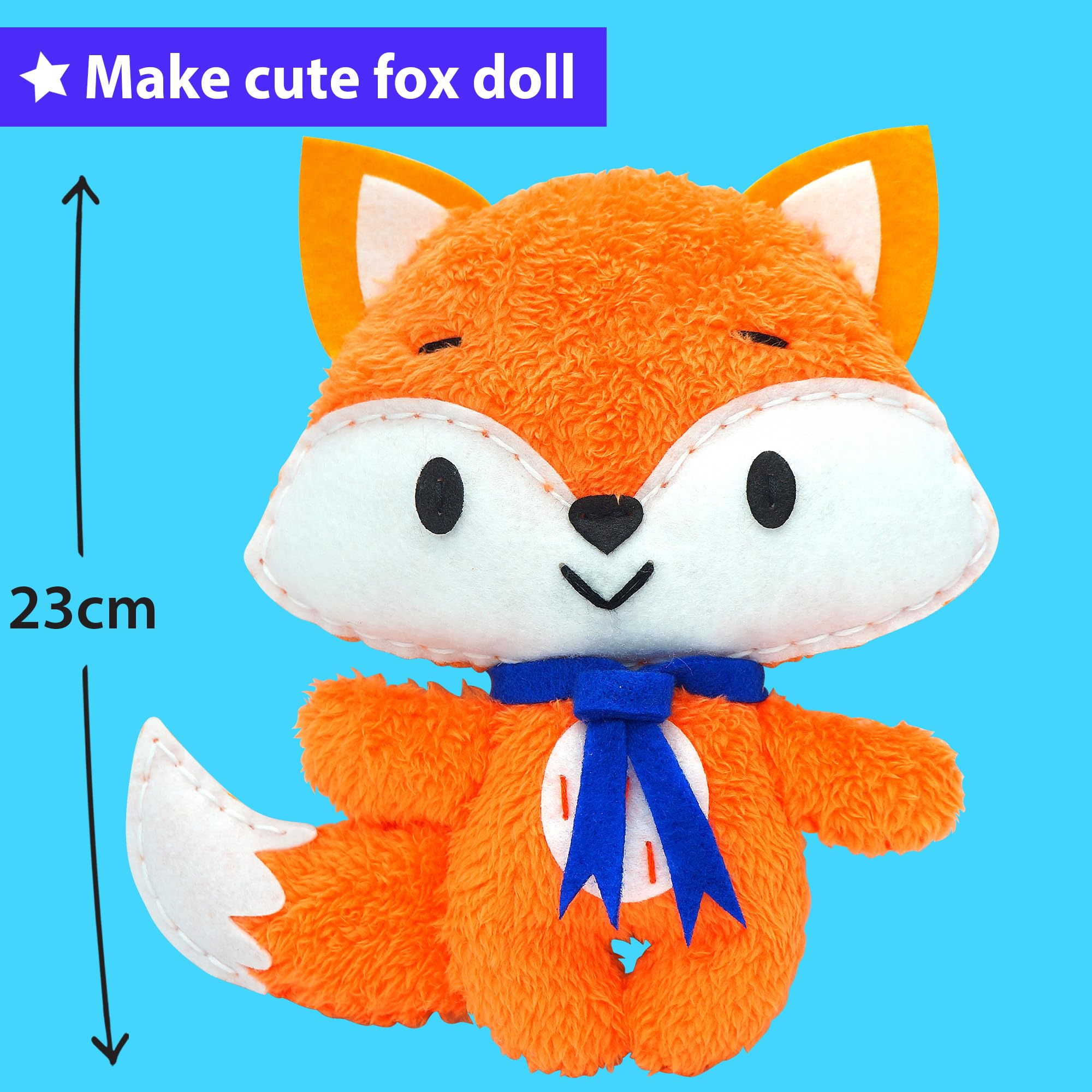 KRAFUN plastic sewing tools set for children crafting
