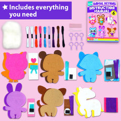 KRAFUN six plush dolls pack ready for stitching practice
