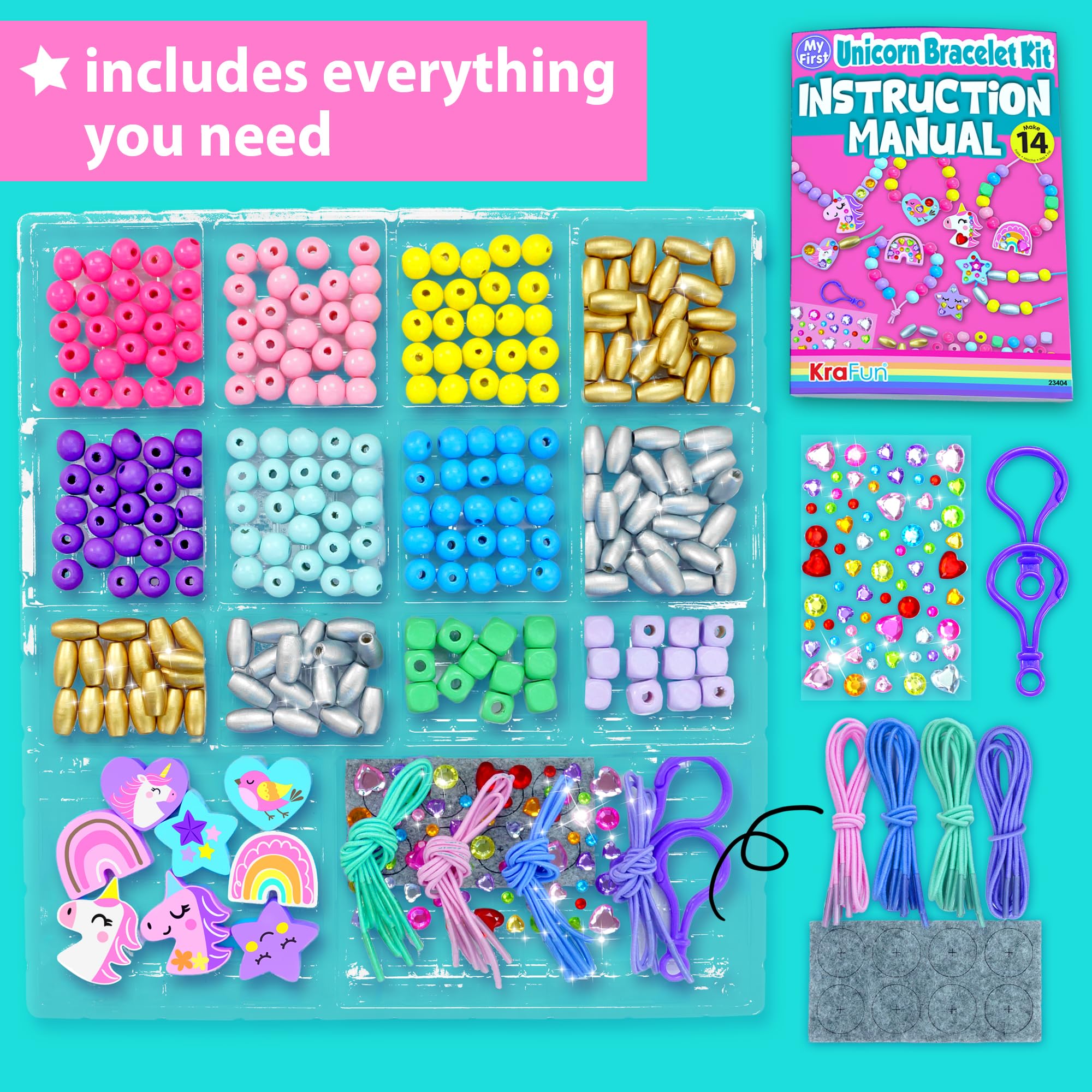 KRAFUN premium wooden beads for durable kid-friendly crafts