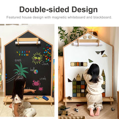 KRAND magnetic board blackboard side for chalk-style play