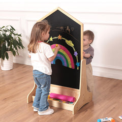 KRAND magnetic board whiteboard side for quick, clean drawings