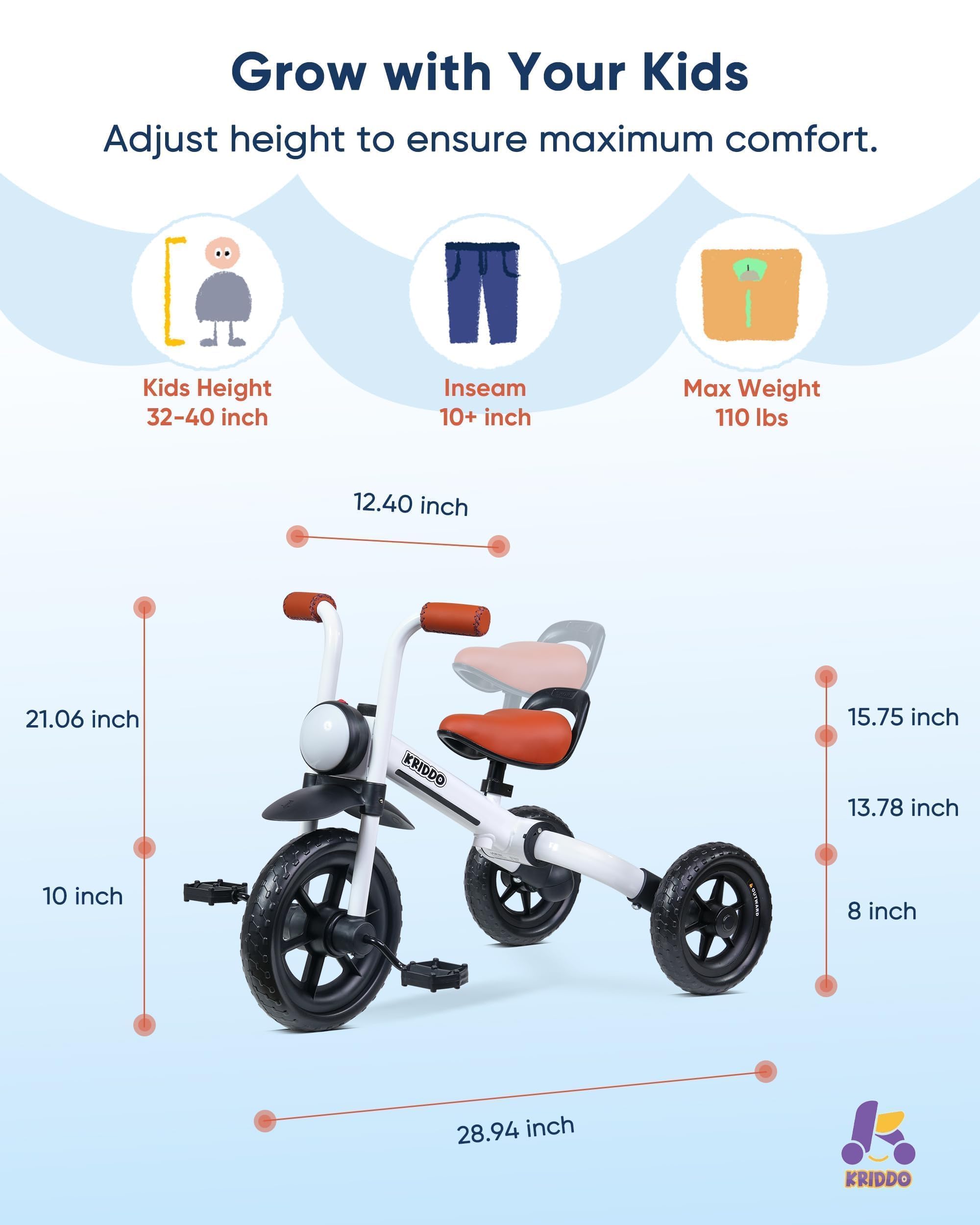 KRIDDO 2-in-1 promotes balance and motor skills through engaging play.