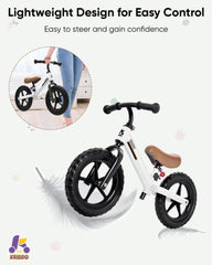 KRIDDO balance bike adjustable handlebars for comfortable riding heights