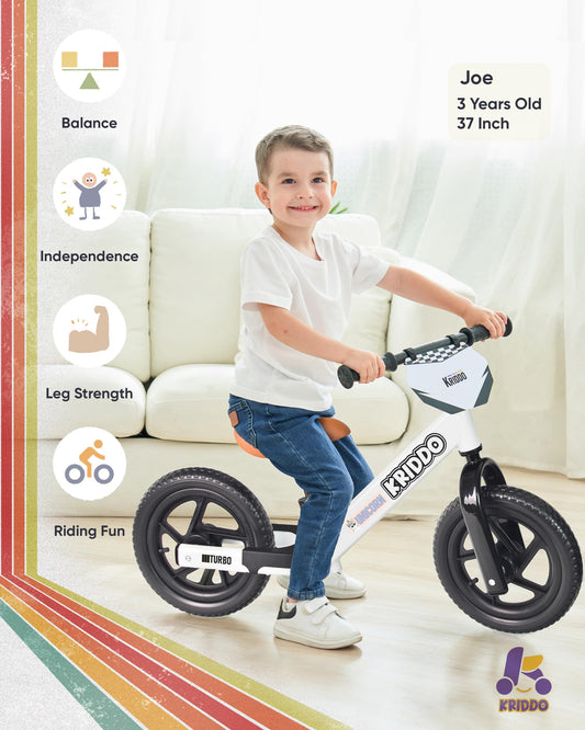 KRIDDO DIY stickers allow kids to customize their bike creatively.